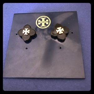 Tory Burch Babylon resin stud earrings